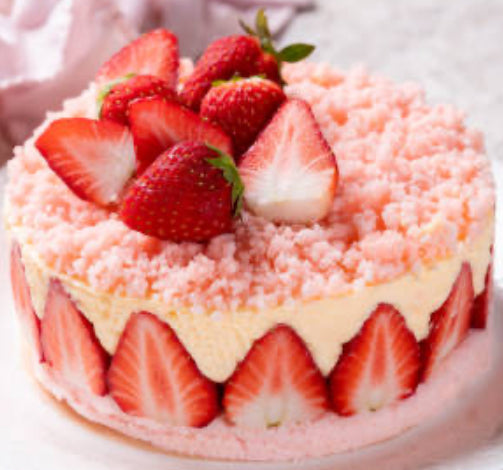 Strawberry Crunch Cake